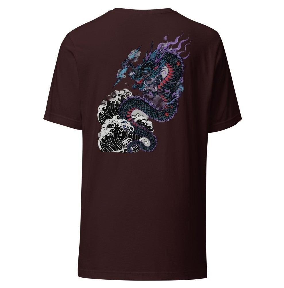 Raijin Tee — Oxblood Black
