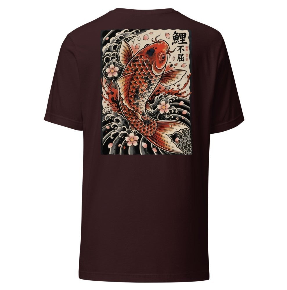 Koi Tee — Oxblood Black