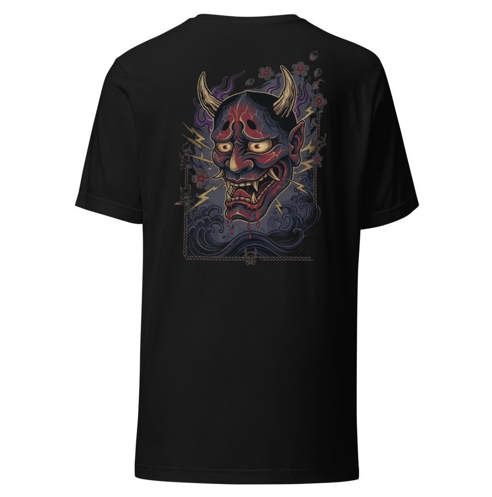 Hannya Tee — Oxblood Black