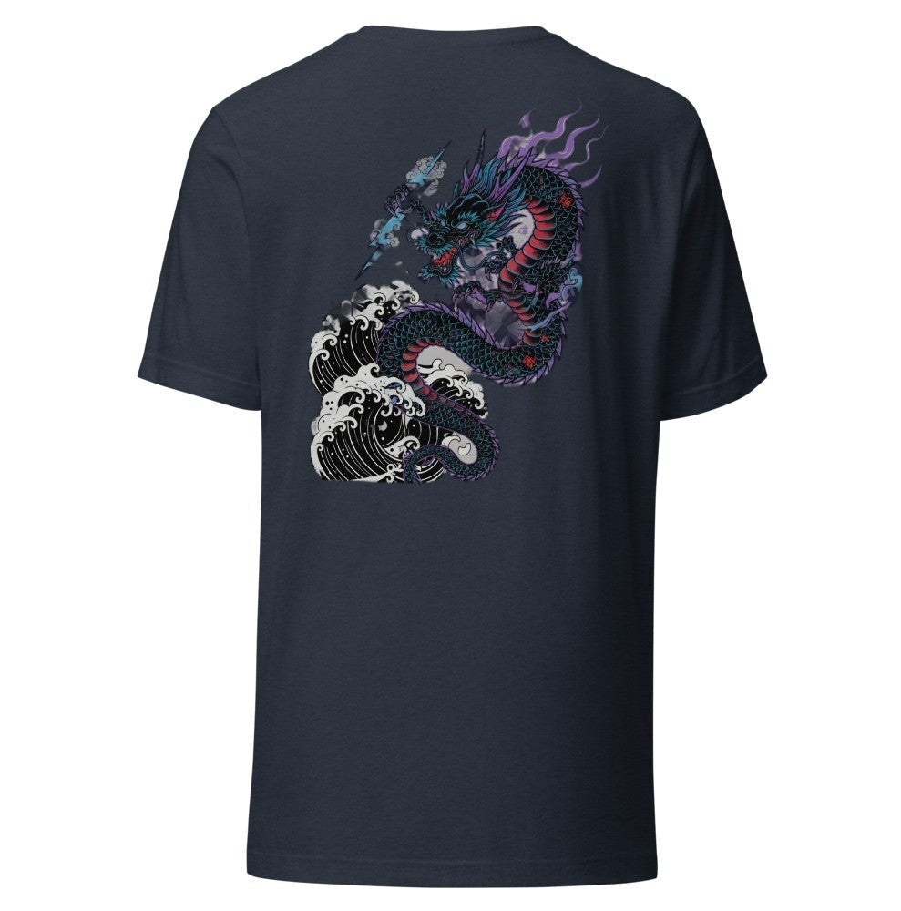 Raijin Tee — Heather Navy